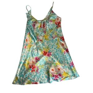 Oscar de la Renta Floral Sleeveless night slip M